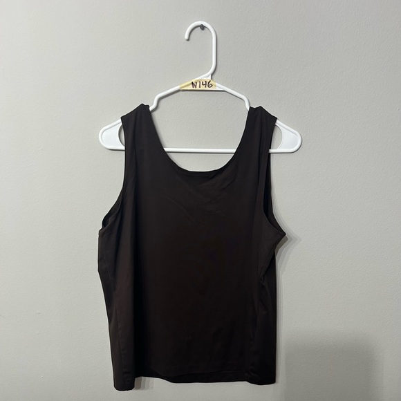 Women’s Chico’s Brown Stretch Tank Top Size 3 - Picture 2 of 4